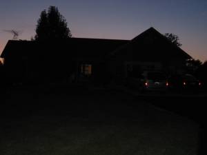 We made it back to the house just as it got dark!